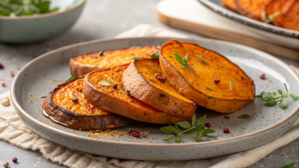 It looks like this image features three baked potatoes on a baking tray. If you'd like, I can suggest a description or caption for it, or help with related content ideas! Let me know.